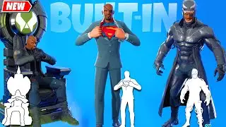 NICK FURY Fortnite all Built-In Emotes シ