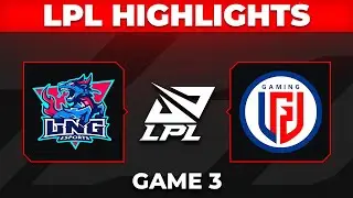 LNG vs LGD Highlights Game 3 | LPL 2026 Split 1 W2D3 | LNG Esports vs LGD Gaming