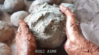 ASMR ♡ Grainy Red Sand Balls Dry / Water Crumbles on Floor 🤤🤎 Lots of Pasteplay || Super Satisfying