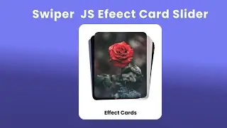 Карты с эффектами Swiper Slider | свипер js | Javascript