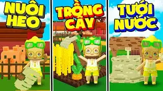 MRVIT THỬ THÁCH 24 GIỜ SINH TỒN NÔNG DÂN TRONG MINI WORLD* 1 NGÀY LÀM RUỘNG XÂY NÔNG TRẠI HERO TEAM