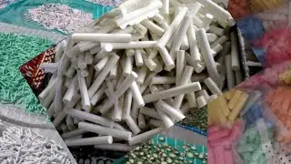చాక్ పీస్ తయారీ విధానం/తక్కువ ధరకే చాక్ పీస్ లు/white & colours chalk sticks