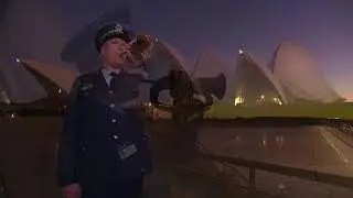 ANZAC Day 2020 - Last Post and Reveille (Rouse) Bugle Call - Sydney Opera House