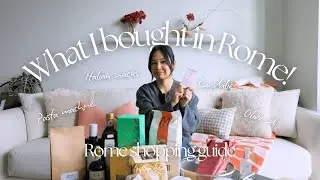 What to buy in Rome 🇮🇹🛍️ | Caudalie, pasta machine, olive oil, fashion, Osmo Action 5
