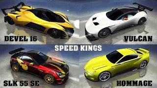Asphalt 8 - Vulcan vs Devel vs Hommage vs SLK (Tokyo Reverse)