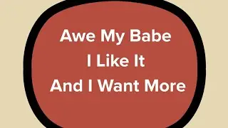 This Particular Love I Don't Want It To Stop, I Love It Babe I Like It And I Want More, Romantic 