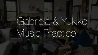 Haru Matsuri - April 18 at Marys Woods: Rehearsal at CDZ Yukiko Zisa Koto, Gabriela Gimenes (flute)