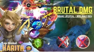 HARITH BEST BUILD 2024 | TOP GLOBAL HARITH GAMEPLAY | MOBILE LEGENDS✓