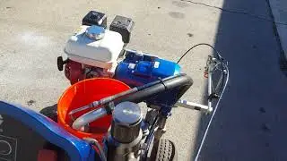 NOT A VIRAL VIDEO -----TESTING A GRACO 5900 LINELAZER IV 5900 AIRLESS LINE STRIPER/PAINT SPRAYER
