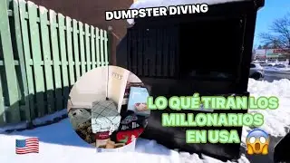 🛑DUMPSTER DIVING♻️ LO QUÉ TIRAN LOS MILLONARIOS EN USA 😱#loquetiranenusa #dumpsterdiving 