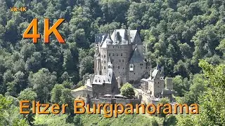 Burg Eltz - Eltzer Burgpanorama Wanderung - Mosel in 4K UHD.