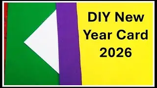 Сделай сам -💥 Открытка с Новым годом 2026, сделанная своими руками🎉🎉✨🎆 | Акриловая живопись | Рис...