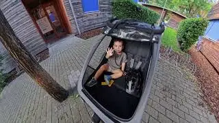 New bike trailer by Hauck :))