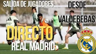 SALIDA DE LOS JUGADORES DEL ENTRENAMIENTO HOY PREVIA REAL MADRID VS BARCELONA