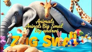Animals Big and Small | Fun Animal Size Adventure Nursery Rhyme for Kids | Learning with Animals