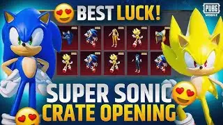 BGMI SONIC LUCKY CRATE OPENING | SONIC COLLAB LUCKY SPIN + SONIC BUDDY COMPANION CRATE OPENING