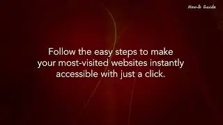 How to Pin Website on Google Chrome :Tutorial