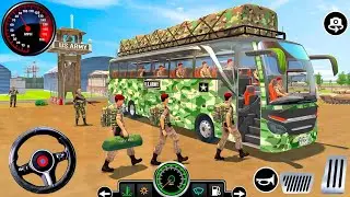 Army Coach Bus simulator 3D Game - US Police Bus Transport Driving Simulator - Android Game play 