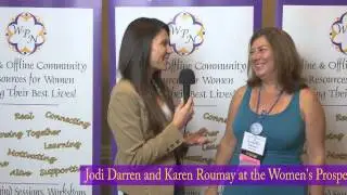 Jodi Darren speaks with Karen Roumay at the Women's Prosperity Networks Un-Conference