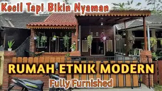 Rumah Kecil Bergaya Etnic Modern dengan desain interior dan furniture yang asyik