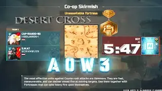 Ai top 3 desert cross map : skirmish #aow3 |#artofwar3|#gaming 