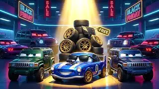 VIP Car Wins BIG at Black Friday Lottery! (Animated Car Shopping Spree) | Road Heroes