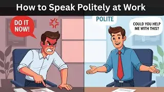 Workplace English Conversation | Polite vs Rude Communication Examples | English Listening Practice