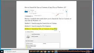 Search for Text or Contents of Any File on Windows 10