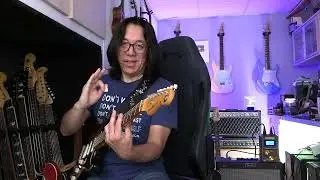 Left-hand muting exercise: for funk rhythm guitar
