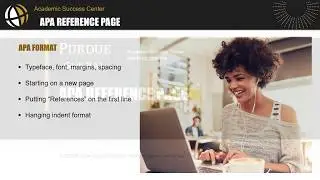 APA Reference Page Format