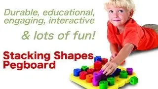 Stacking Shapes Pegboard- one of the best toys for 2 year olds