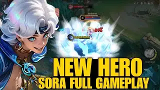 Mobile Legends New Hero SORA Full Gameplay 🔥 | MLBB New Hero 2025