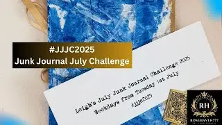 #JJJC2025 Junk Journal July 2025 | Make a New Journal Using an Amazon Bag | DIY Journal Cover-Setup
