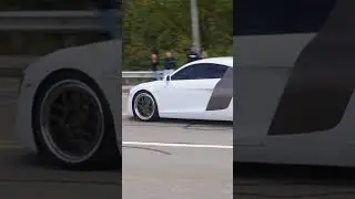 Bumperless Audi R8 Leaving Boch Exotics Supercar Show 2023