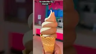 Soft swirl vanilla chocolate ice cream #shorts #shortsfeed #shortvideo #chocolate #yummy #video