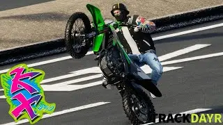 TRACKDAYR KASWASAKI KX450 RETRO HAVE SOME POWER.🔥💪🏾  #pcgamerlife #TrackdayEveryday#streamerslife