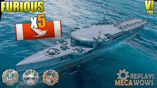 Furious 5 Kills & 88k Damage | World of Warships Gameplay 4k
