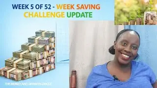 52-Week Savings Challenge update After 5 Weeks of saving 