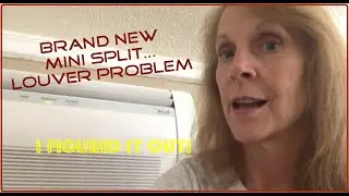 Fujitsu Wall Mount Mini Split Louver Problem SOLVED