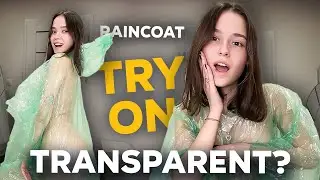 [4K США] Легкий и воздушный дождевик из ПВХ 💚 Прозрачный вид, плавные движения