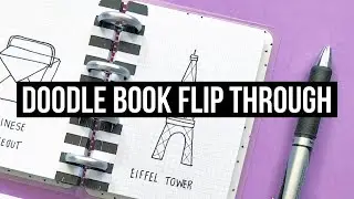 Flip Through of my Happy Planner Micro Notes Doodle Notebook!