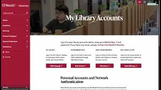 Overview of the Libraries' Website