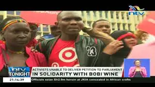 Kenyan human activist in solidarity with Uganda MP -  Bobi Wine