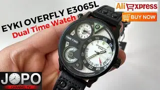 EYKI OVERFLY E3065L Dual Time Watch│Eyki Watch Review│Subtitles