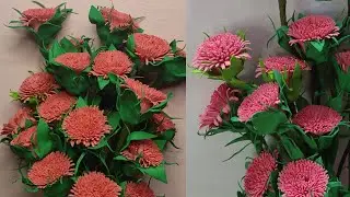 foamiran flowers | flower making | beads craft | handmade | DIY flowers | tutorial | decor