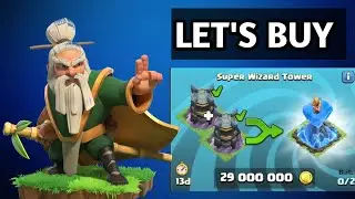 LET'S BUILD SUPER WIZARD TOWER @ClashOfClans #coc #cocupdate #gaming #clashofclans #games #th18 