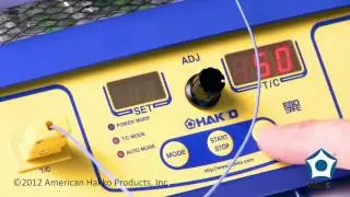 Hakko FR 870 Preheater &mdash; How To Program with a Thermocouple by American Hakko