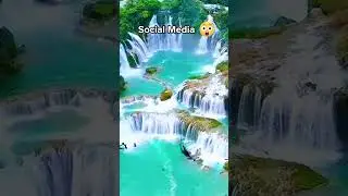 🌍 Instagram vs Reality 📸  #travel #socialmedia #reality #waterfall #nature  #explore #canada #vs