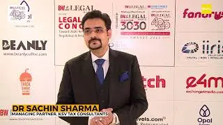 Dr Sachin Sharma, Managing Partner, KSV Tax Consultant | BW Legal World 40 Under 40 Awards 2025