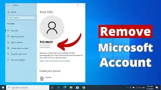 Как удалить учетную запись Microsoft в Windows 10